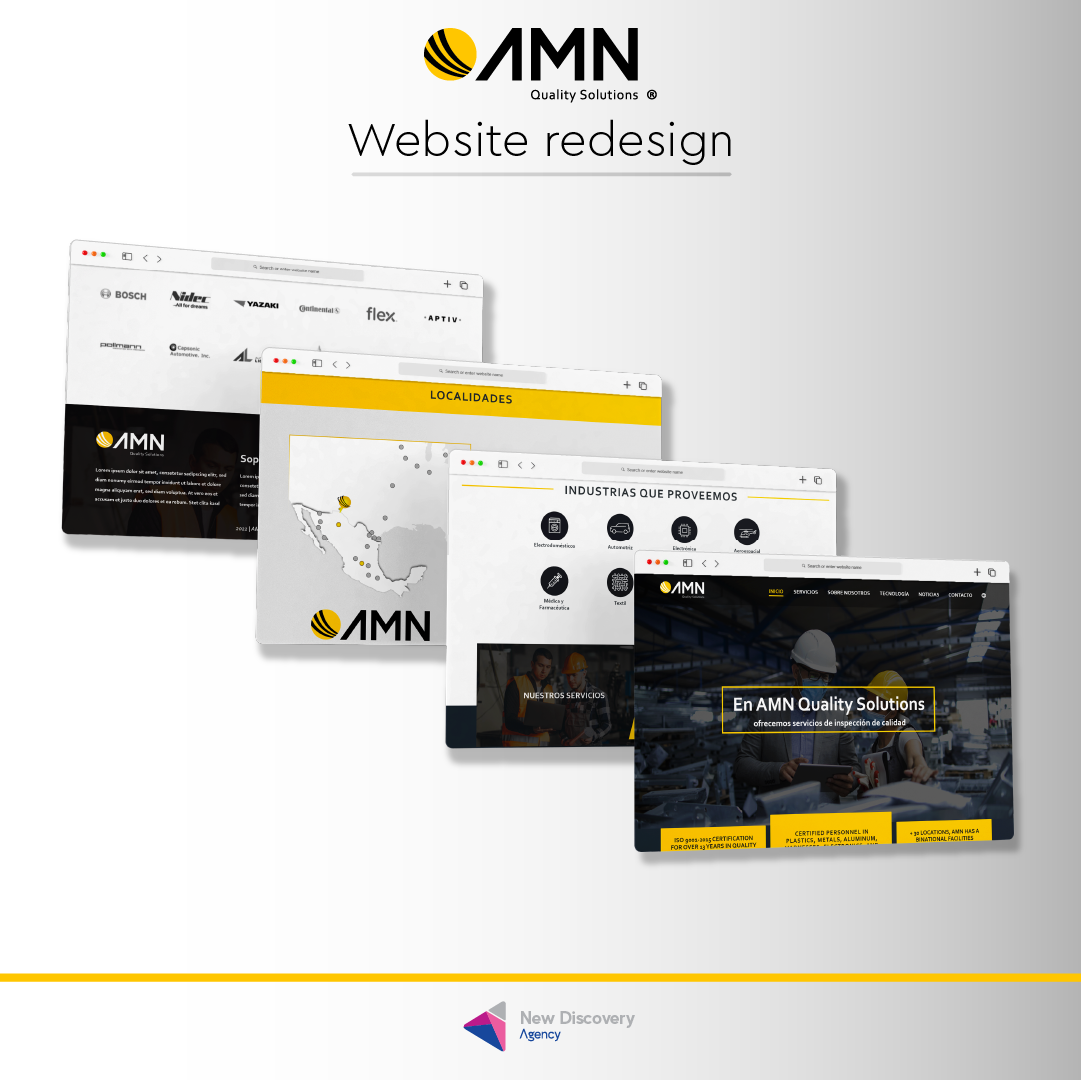 AMN website redesign overview