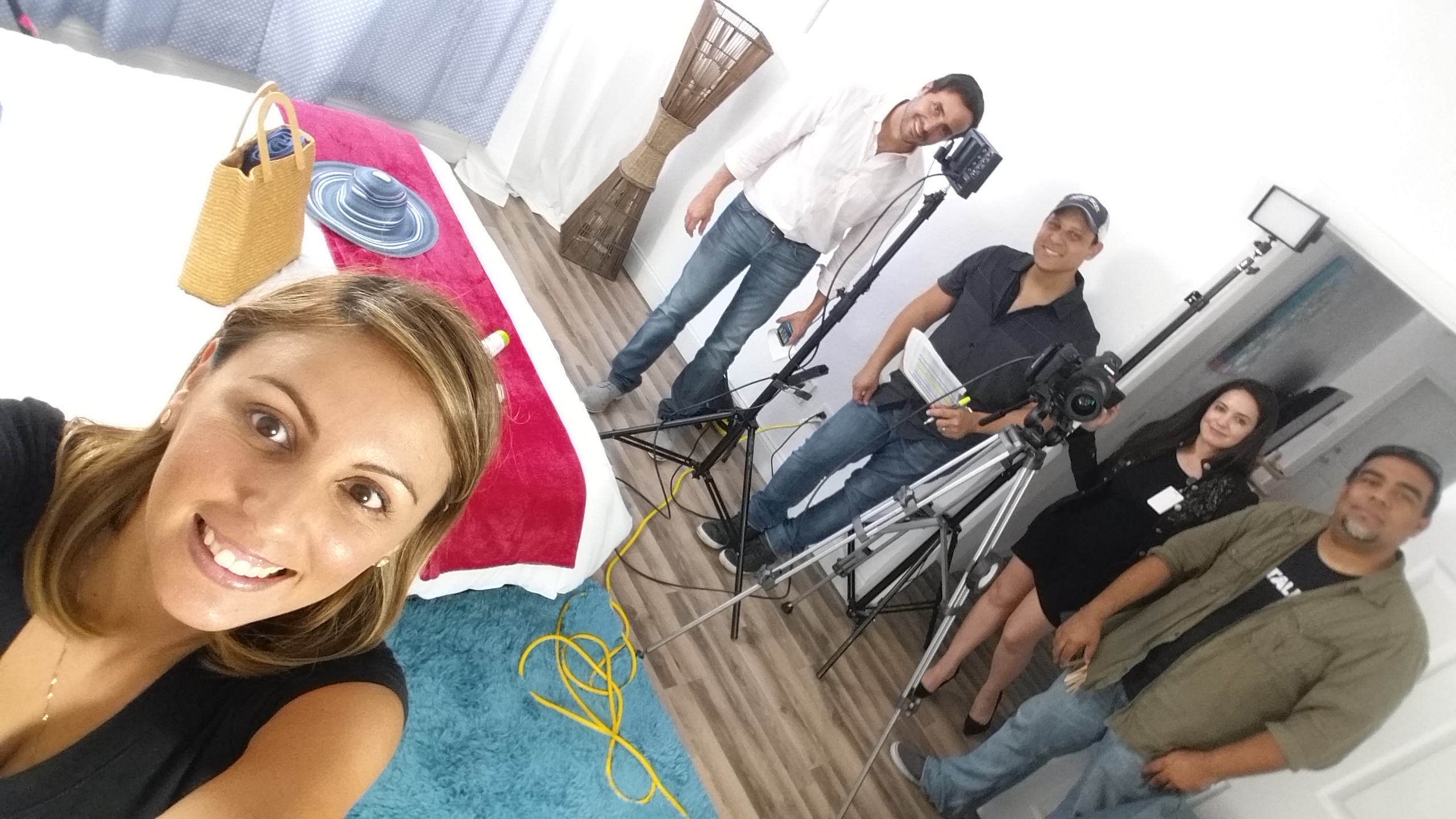 Carefree behind-the-scenes set view