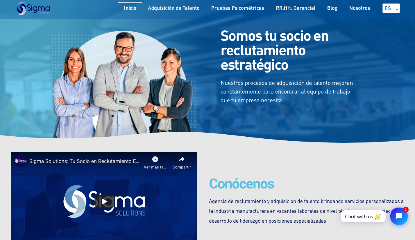 Sigma Solutions website redesign