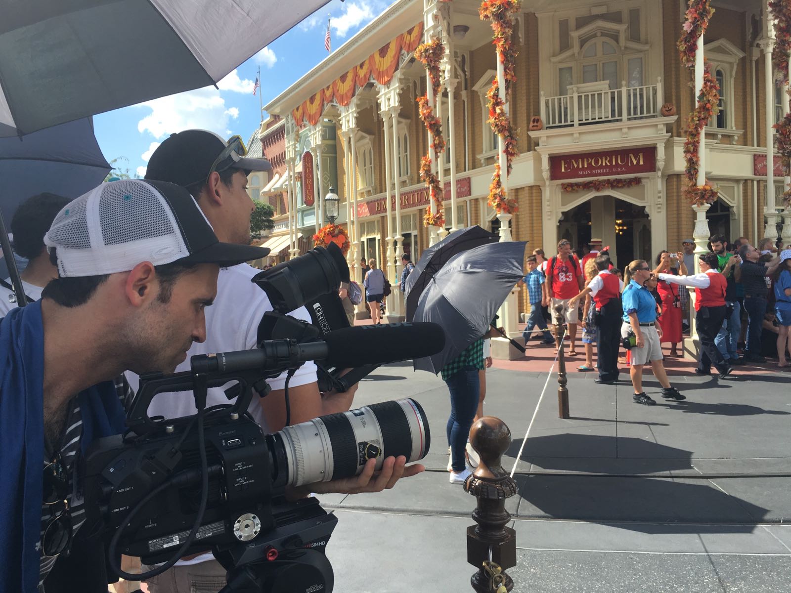 Disney World production set behind the scenes