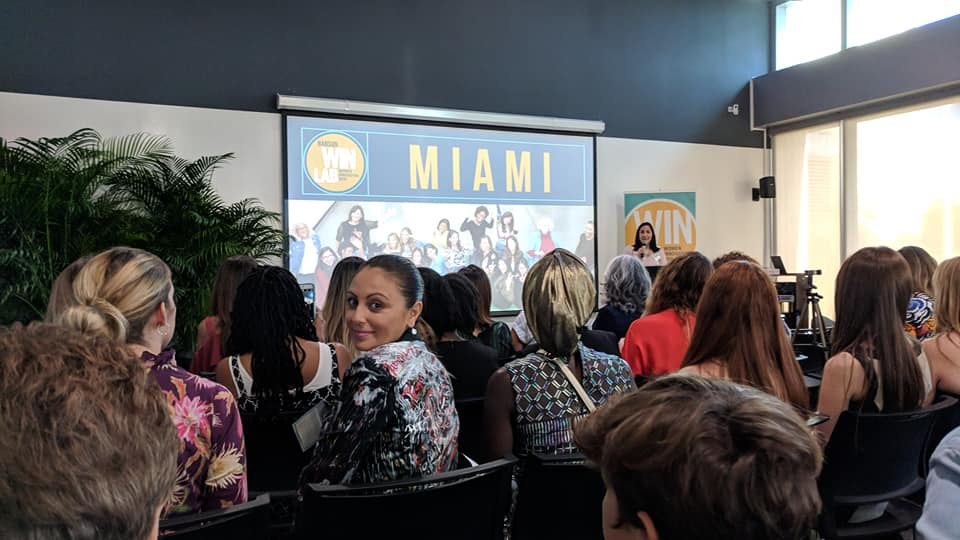 Slide introducing Lizeth Pasillas Trevizo of New Discovery Media at WIN Lab
